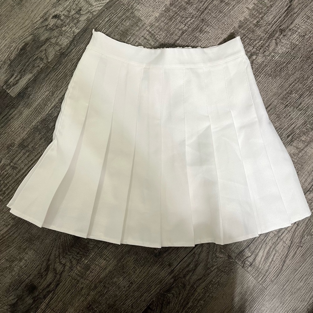 White Pleated Women's Skirt